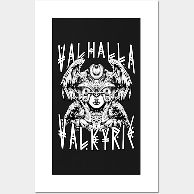 Viking  -Valkyrie of Valhalla- Norse mythology-Norse Valkyrie Wall Art by KrasiStaleva